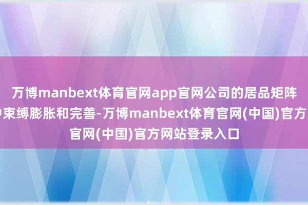 万博manbext体育官网app官网公司的居品矩阵在已往几年中束缚膨胀和完善-万博manbext体育官网(中国)官方网站登录入口