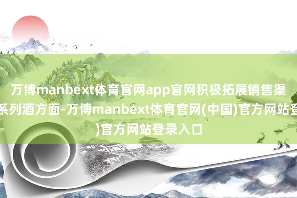 万博manbext体育官网app官网积极拓展销售渠说念；系列酒方面-万博manbext体育官网(中国)官方网站登录入口